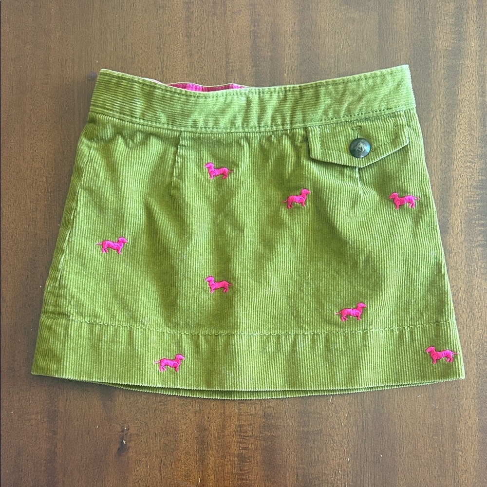 Vintage Crewcuts Green Corduroy Skirt